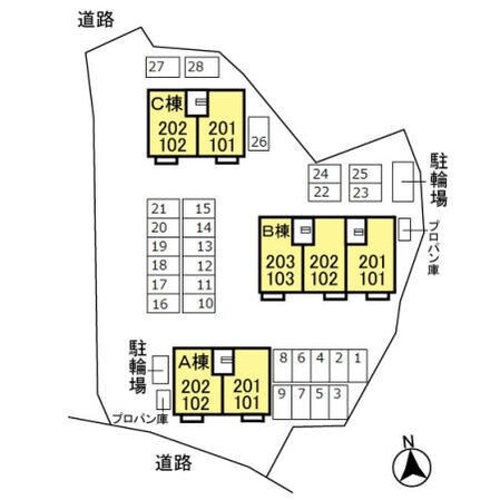 サンライズヒル Cの物件内観写真